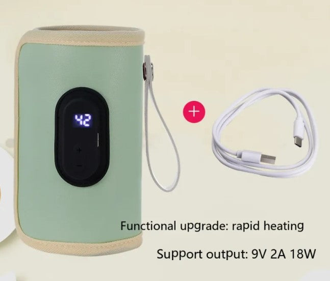USB Baby Bottle Warmer | Portable Milk Bottle Insulation Cover with Temperature Control