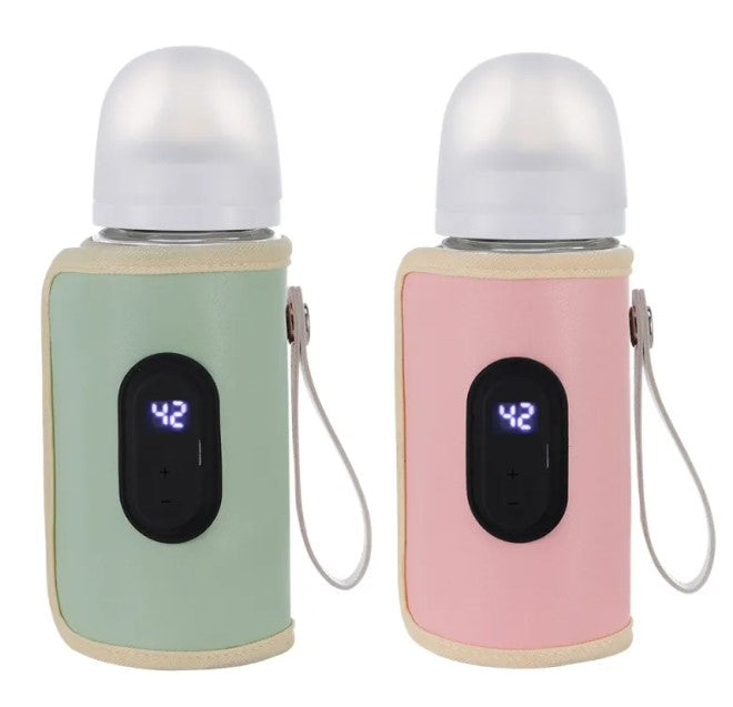 USB Baby Bottle Warmer | Portable Milk Bottle Insulation Cover with Temperature Control