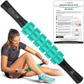 Muscle Roller Stick - Green - Body Massage Tool w/ 6 Rollers & Non-Slip Handles for Deep Tissue Massage & Maximum Muscle Recovery - by Cozlow