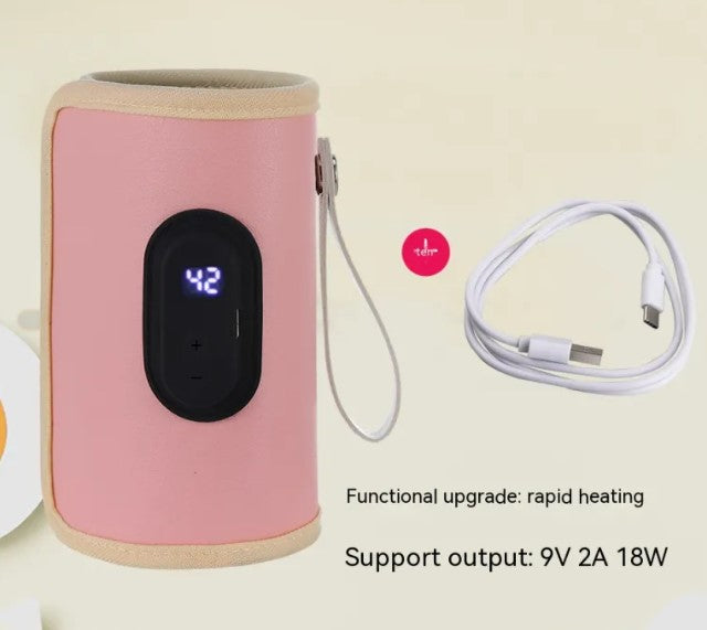 USB Baby Bottle Warmer | Portable Milk Bottle Insulation Cover with Temperature Control