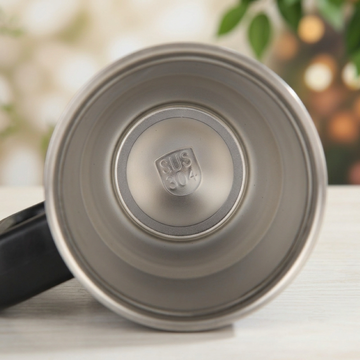 Insulated Travel Mug with Handle & Straw