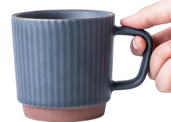 Japanese Retro Ceramic Coffee Mug | Nordic Style 320ml – Blue, White & Green
