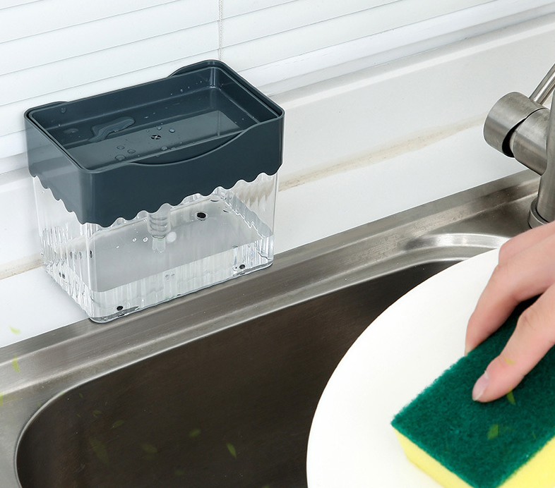 Automatic Press Soap Dispenser for Kitchen | Liquid Dispenser for Dish Cleaning